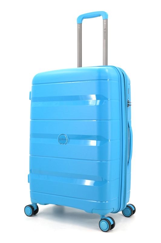 Straight-Line Mittelgroßer Hartschalen-Reisekoffer Trolley 67 L mit TSA-Schloss &amp; 4 Rollen – Himmelblau (65 × 42 × 26,5 cm)