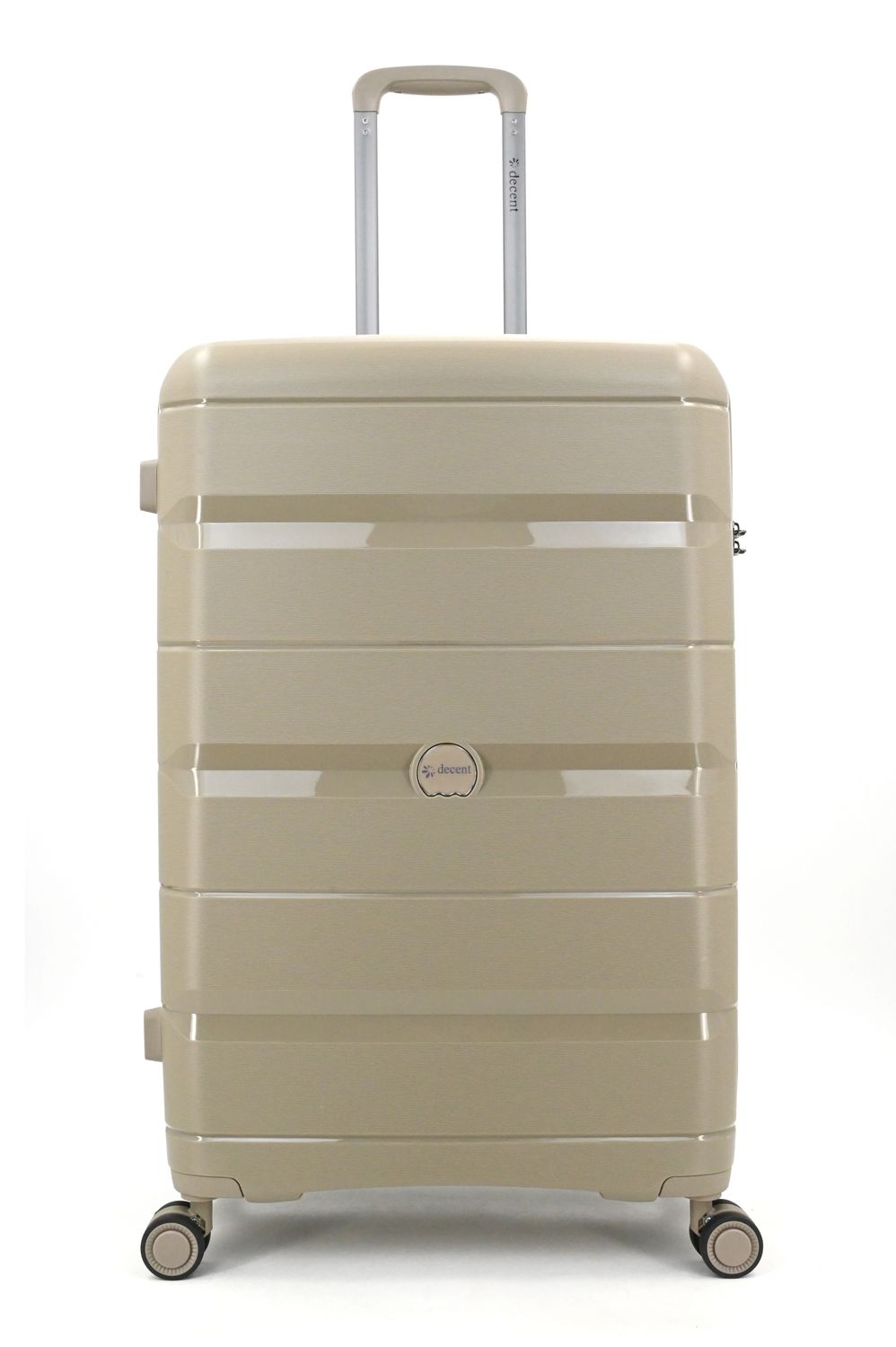 Straight-Line Großer Hartschalen-Reisekoffer 94 L – Trolley mit TSA-Zahlenschloss &amp; 4 Rollen, Champagnerfarbe (76 × 49 × 29 cm)