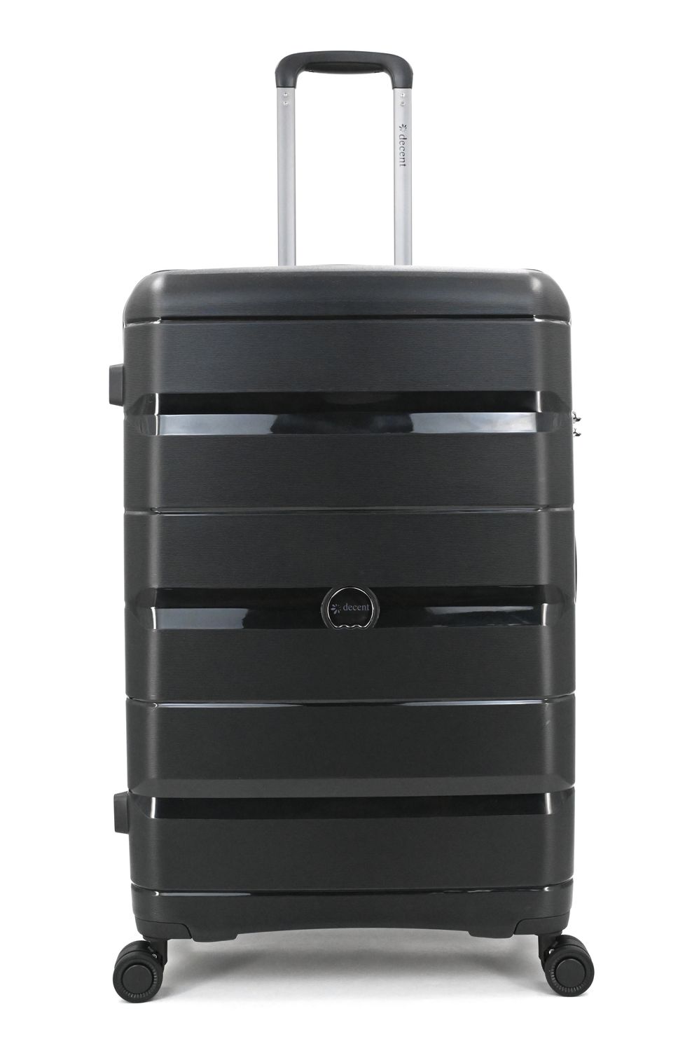 Straight-Line Großer Hartschalen-Reisekoffer 94 L – Trolley mit TSA-Zahlenschloss &amp; 4 Rollen, Anthrazitschwarz (76 × 49 × 29 cm)
