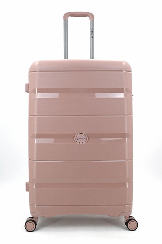 Straight-Line 3-teiliges Hartschalen-Reisekoffer-Set – Trolley-Set mit TSA-Zahlenschloss &amp; 4 Rollen, Altrosa (35 L, 67 L &amp; 94 L)