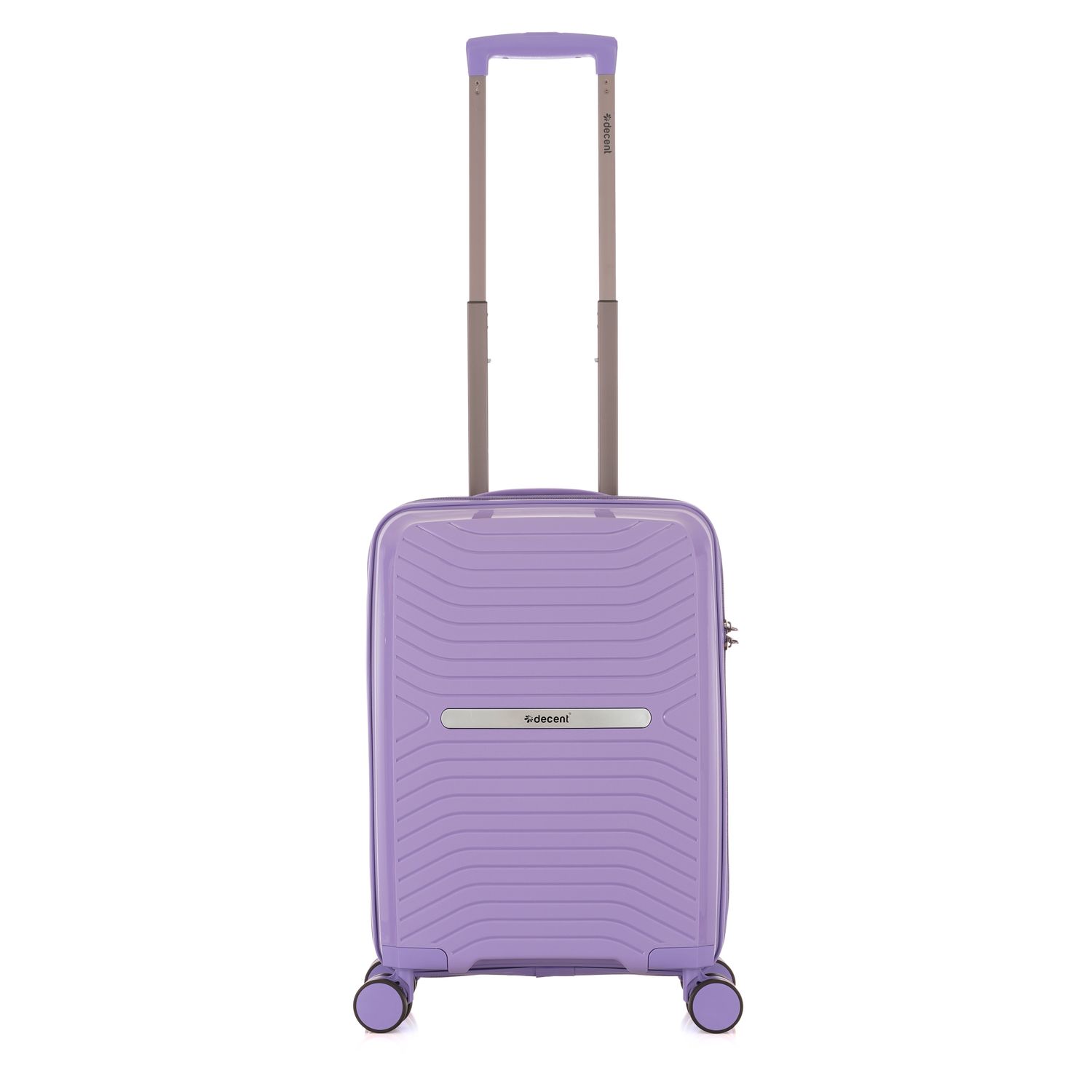 Airmate Handgepäck Hartschalen-Kabinenkoffer 35 L – Leichter Trolley mit TSA-Zahlenschloss &amp; 4 Rollen in Pastelllila (55 × 35 × 20 cm)