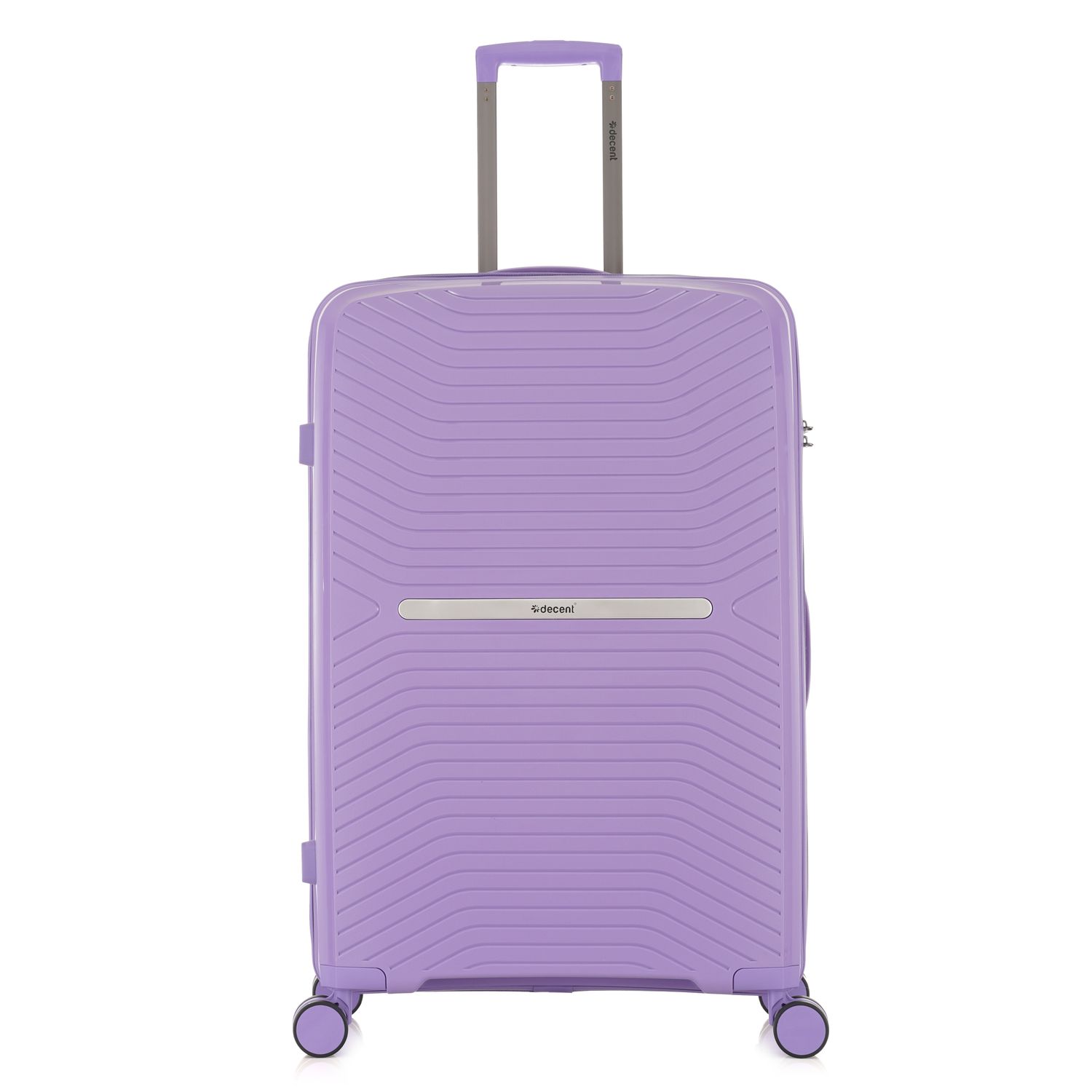 Airmate Großer Hartschalen-Reisekoffer 94 L – Leichter Trolley mit TSA-Zahlenschloss &amp; 4 Rollen in Pastelllila (77 × 51 × 30,5 cm)