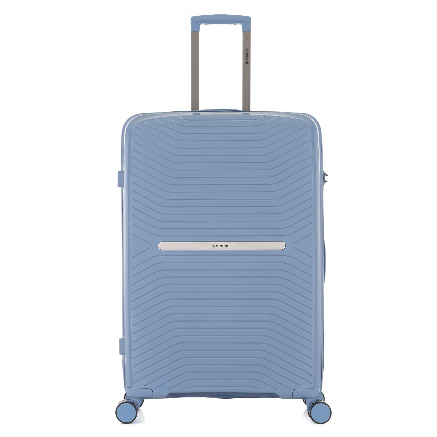 Airmate Großer Hartschalen-Reisekoffer 94 L – Leichter Trolley mit TSA-Zahlenschloss &amp; 4 Rollen in Himmelblau (77 × 51 × 30,5 cm)