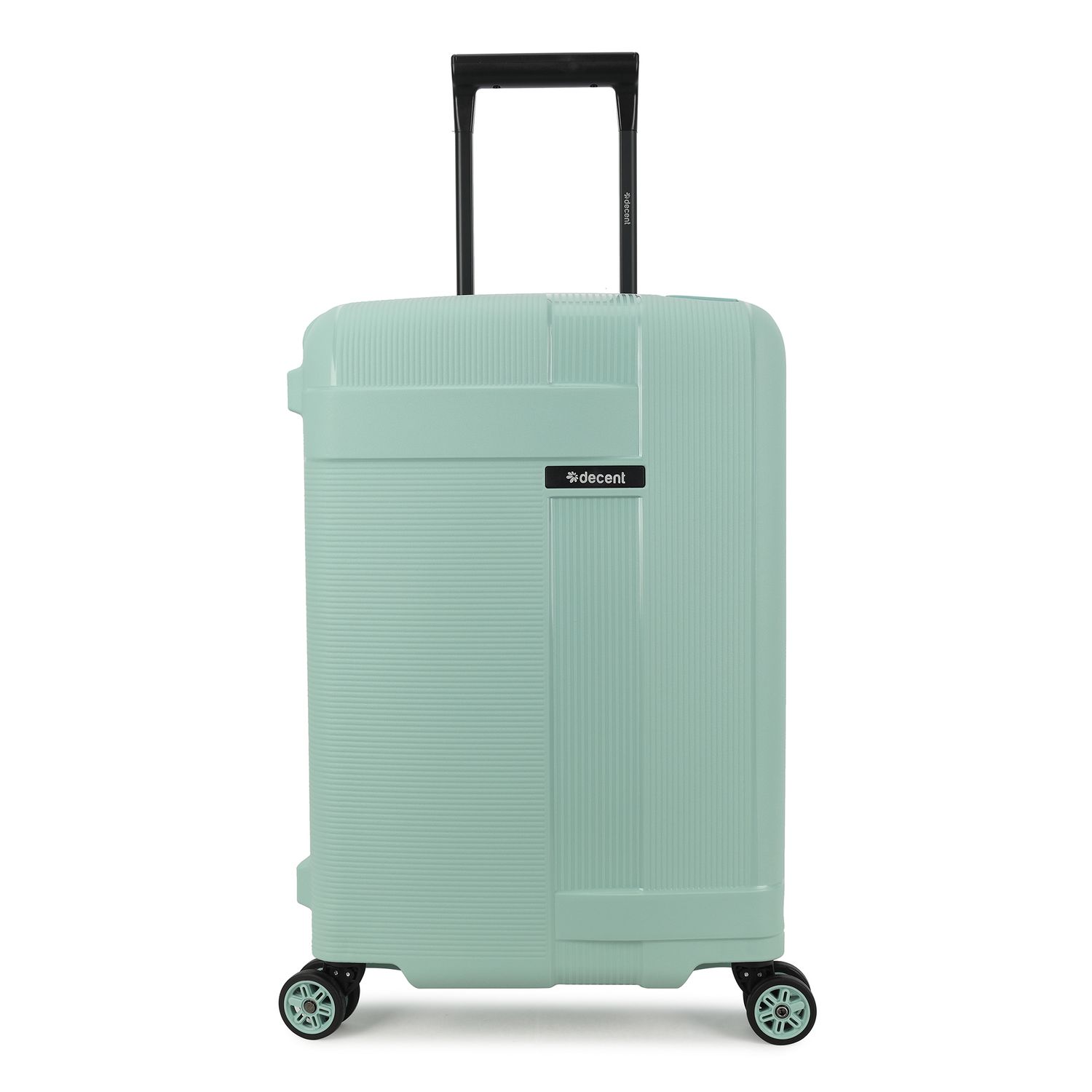 Transit 2.0 Hartschalen Handgepäck Reisekoffer 43 L – Trolley mit TSA-Zahlenschloss, 4 Doppelrollen Pastellgrün (55 × 37 × 23 cm)