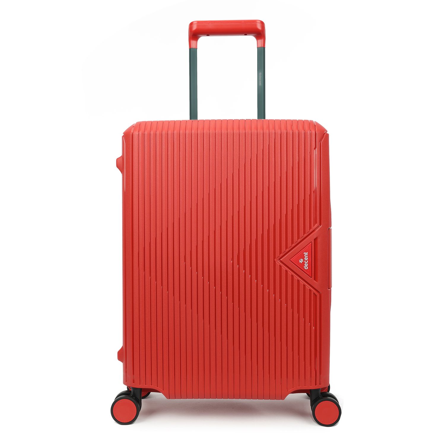 Smart Hartschalen Handgepäck Reisekoffer 40 L – Trolley mit TSA-Zahlenschloss, 4 Doppelrollen Rubinrot (55 × 40 × 20 cm)