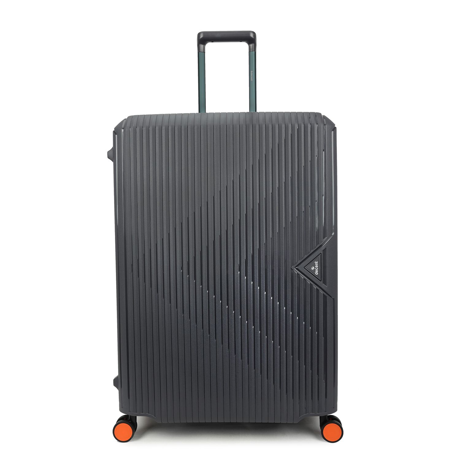 Smart Großer Hartschalen-Reisekoffer 120 L – Trolley mit TSA-Zahlenschloss, 4 Doppelrollen Anthrazitgrau (77 × 54,5 × 31,5 cm)