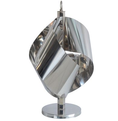 Spiral Chrome Plated Desk Lamp Designed by Goffredo Reggiani