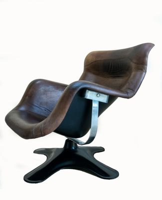 KARUSELLI LOUNGE CHAIR DESIGNED BY YRJÖ KUKKAPURO (FINNISH c1975 )