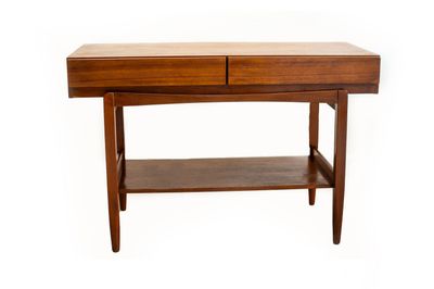 Teak Console Table by Ib Kofod Larsen for Faarup Møbelfabrik, Denmark 1960s.