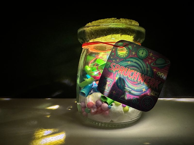 90er Zeitreiseglas