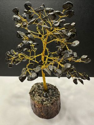 Schwarzer Achat Edelsteinbaum Schwarzer Achat Edelsteinbaum
