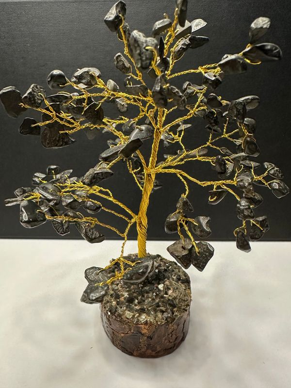 Schwarzer Achat Edelsteinbaum