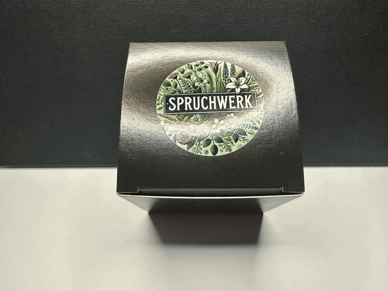 Duftkerze Rapswachs Orange & Türkis