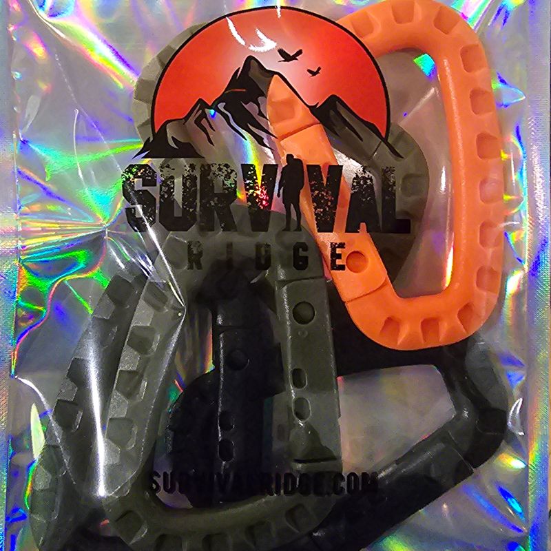 Large Plastic Carabiner Hooks – 5-Pack, 100lb Capacity