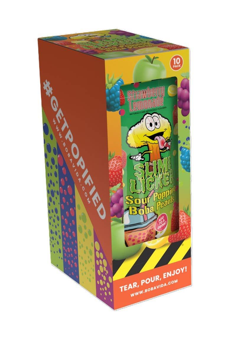 Popping Boba, Straw Lemon, 10ct
