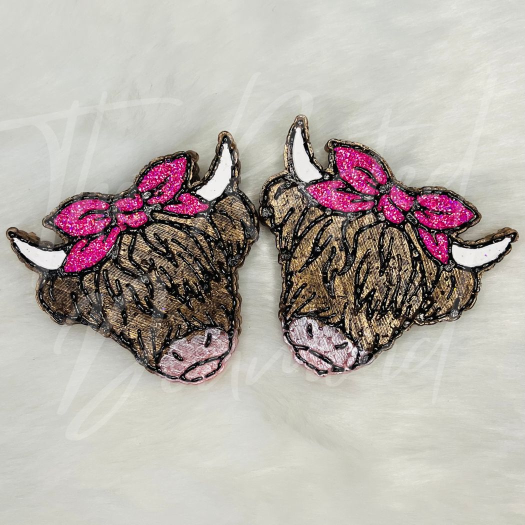 Highland Cow Vent Clips