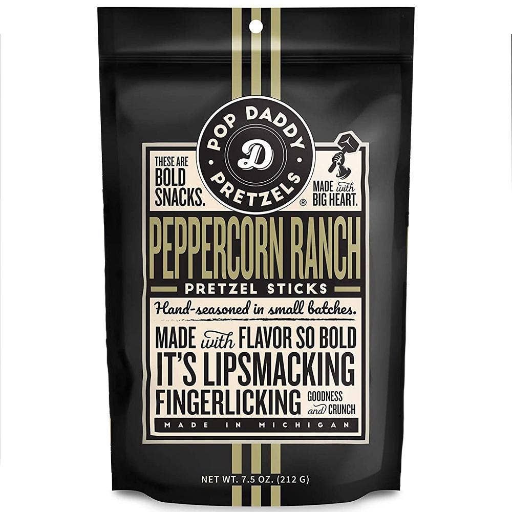 Pop Daddy Peppercorn Ranch Pretzel Sticks 7.5 OZ