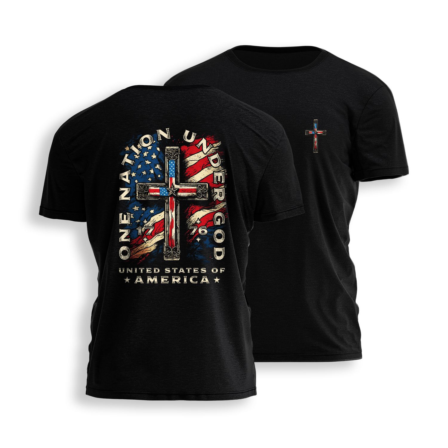 ONE NATION UNDER GOD - ILLUSTRATION Tee