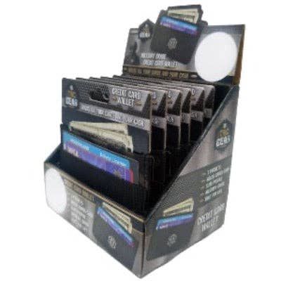TACGEAR BY ROUGHNECK CREDIT CARD WALLET 6 PIECES PER DISPLAY
