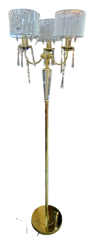 DANGLING CRYSTAL FLOOR LAMP