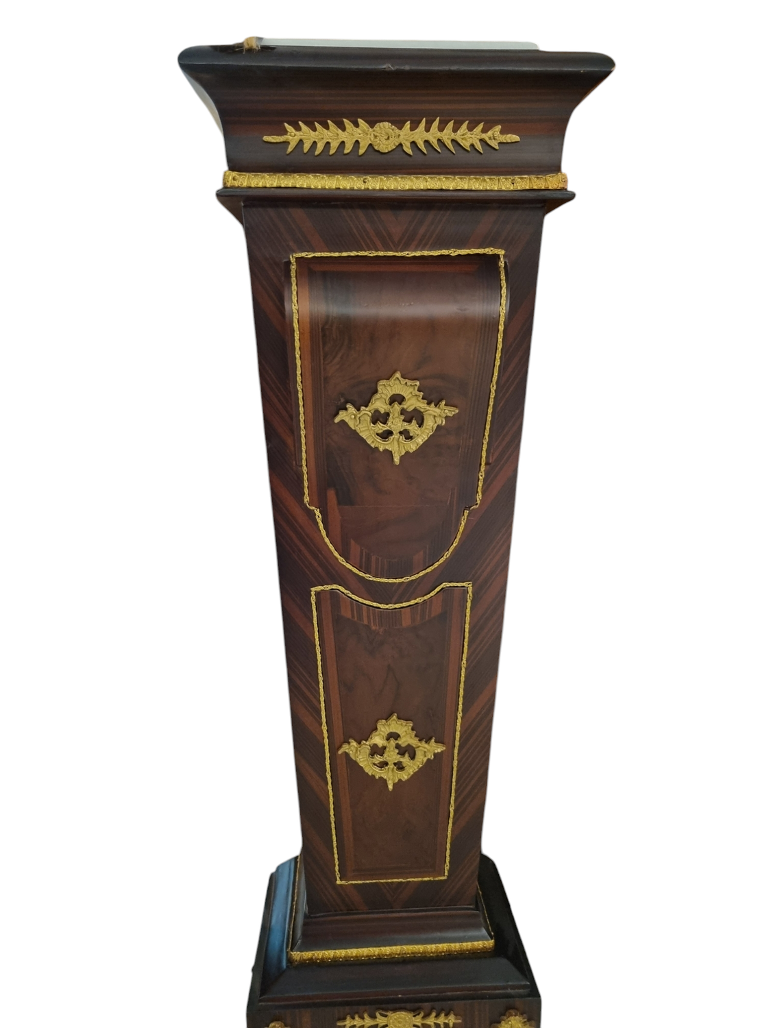 WOODEN COLUMN CAST BRASS