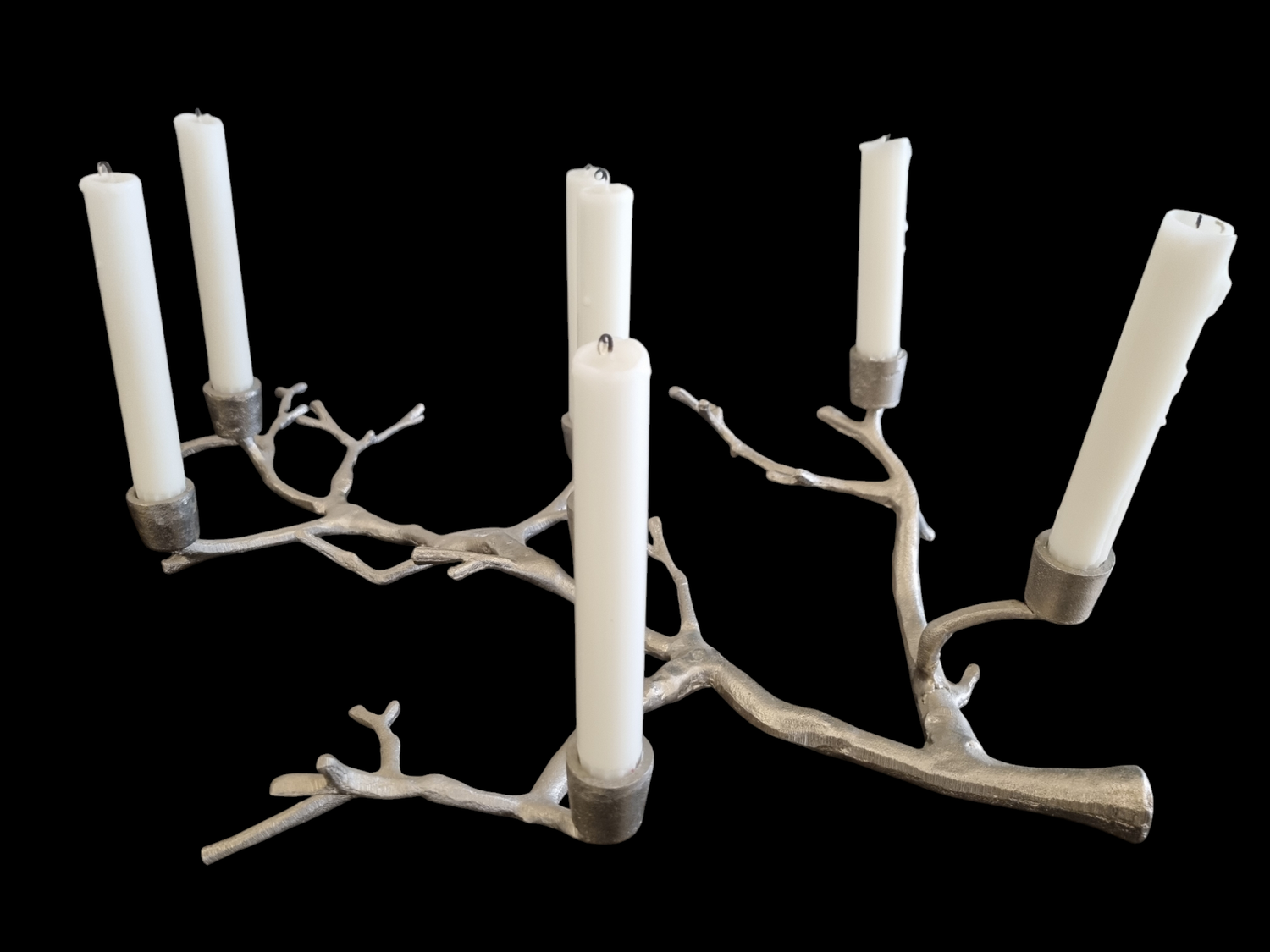 SILVER CANDLE TEALIGHT HOLDER