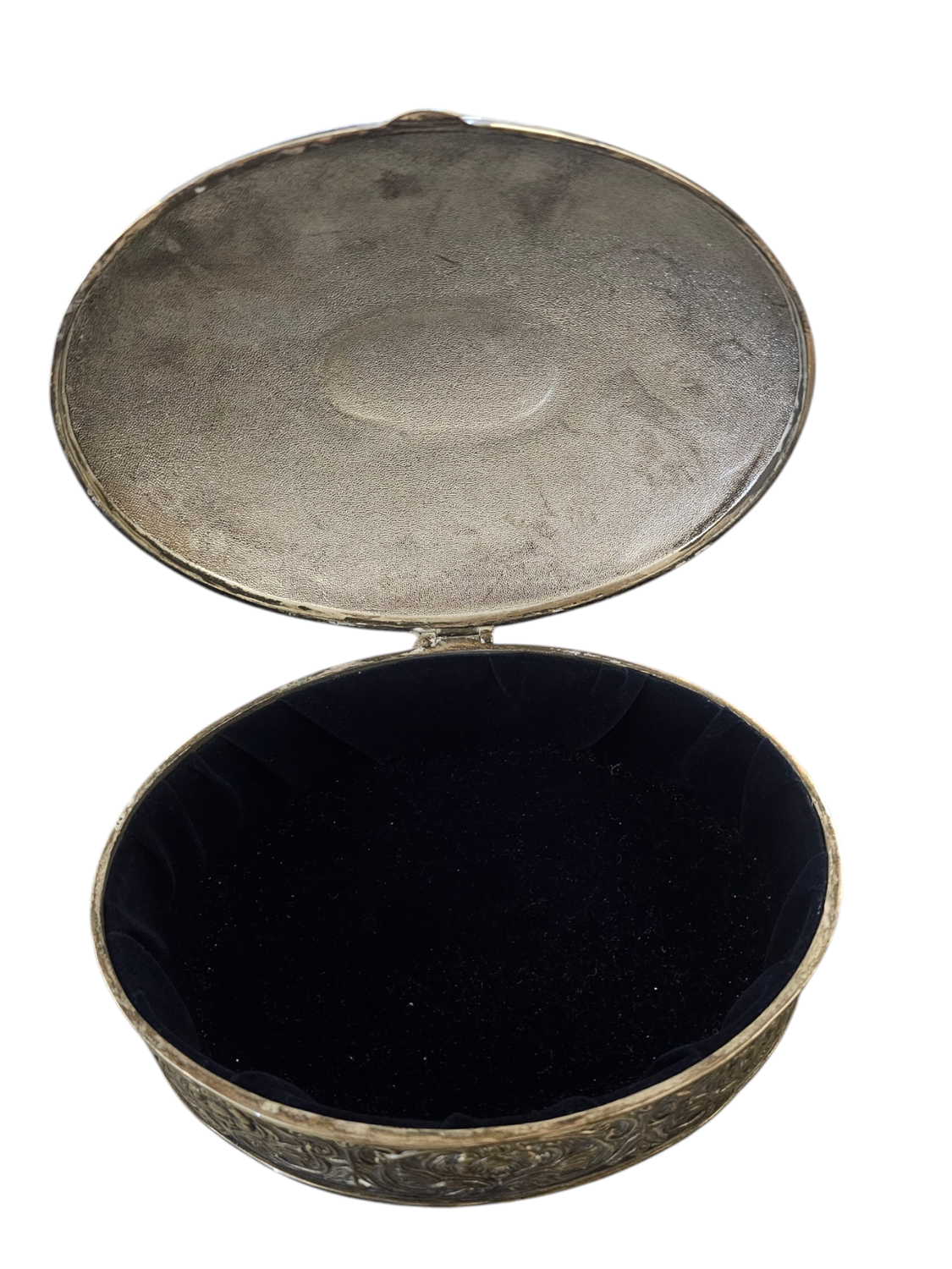 STAINLESS JEWELRY BOX OVAL