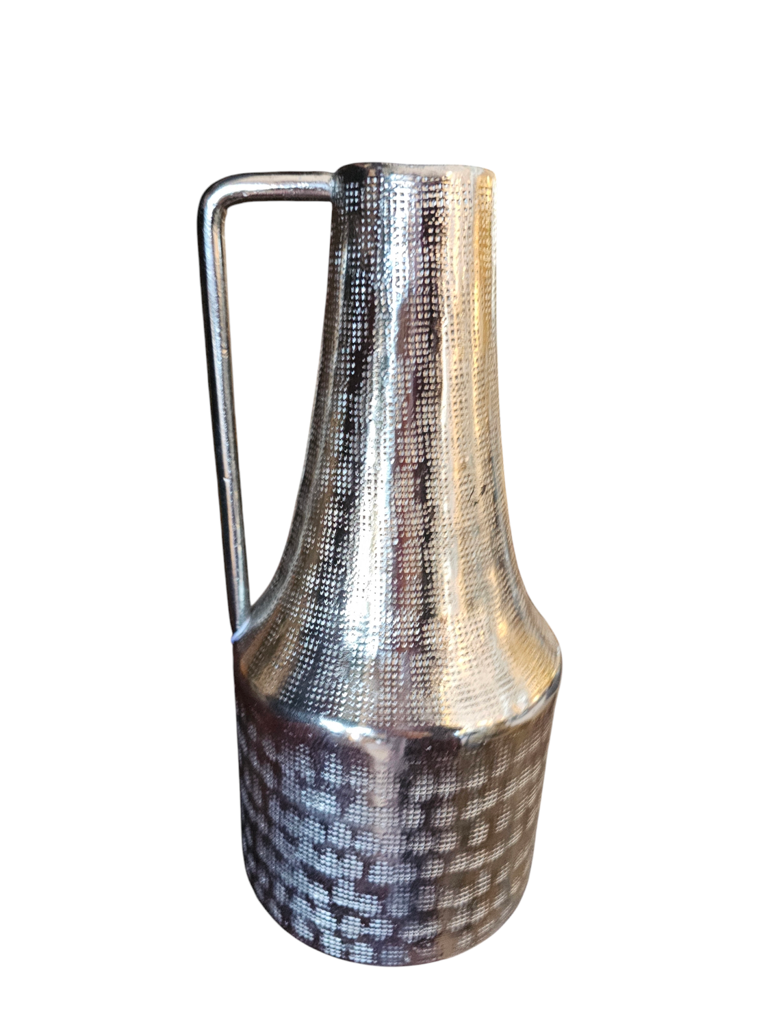 SILVER PITCHER WITH HANDLE IN THE SIDE
