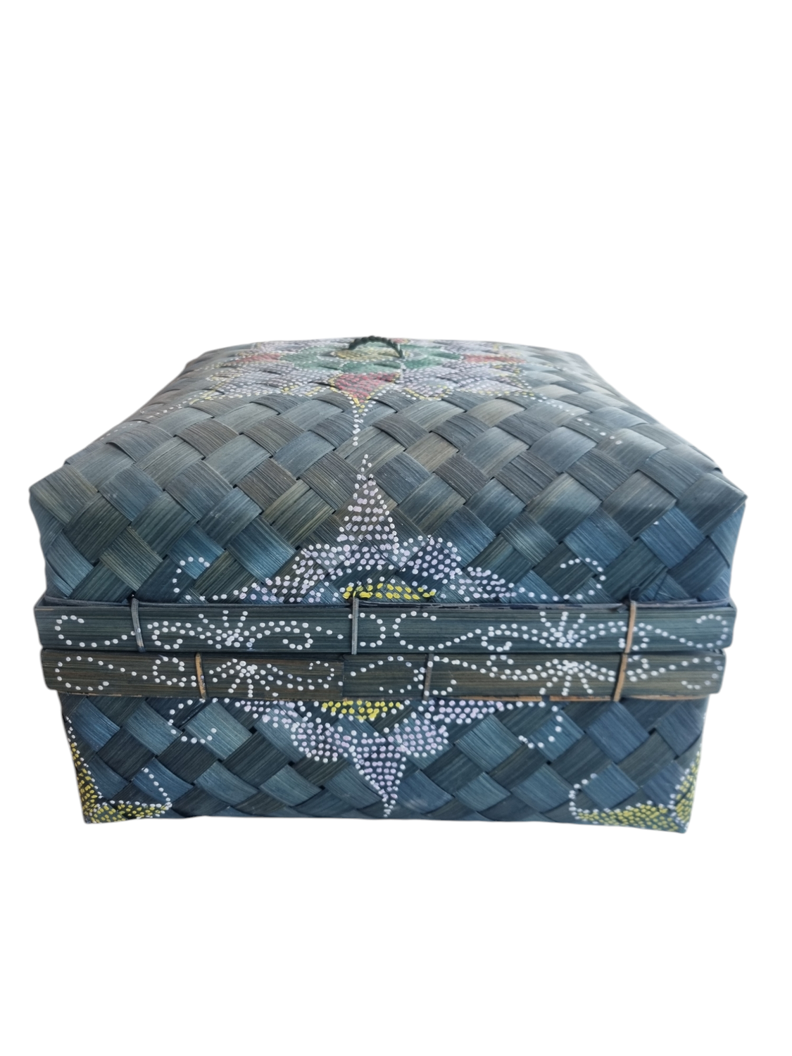 SMALL SQUARED BALINESE BASKET WOVEN