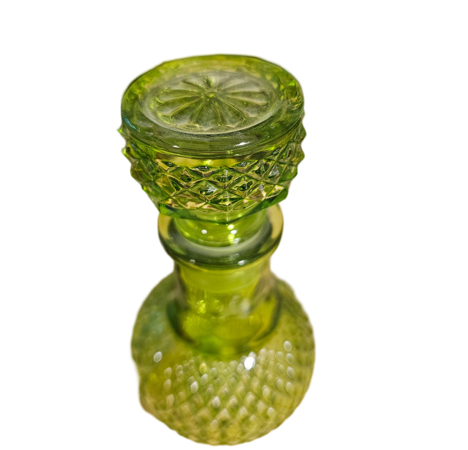 CRYSTAL CONDIMENTS BOTTLE GREEN