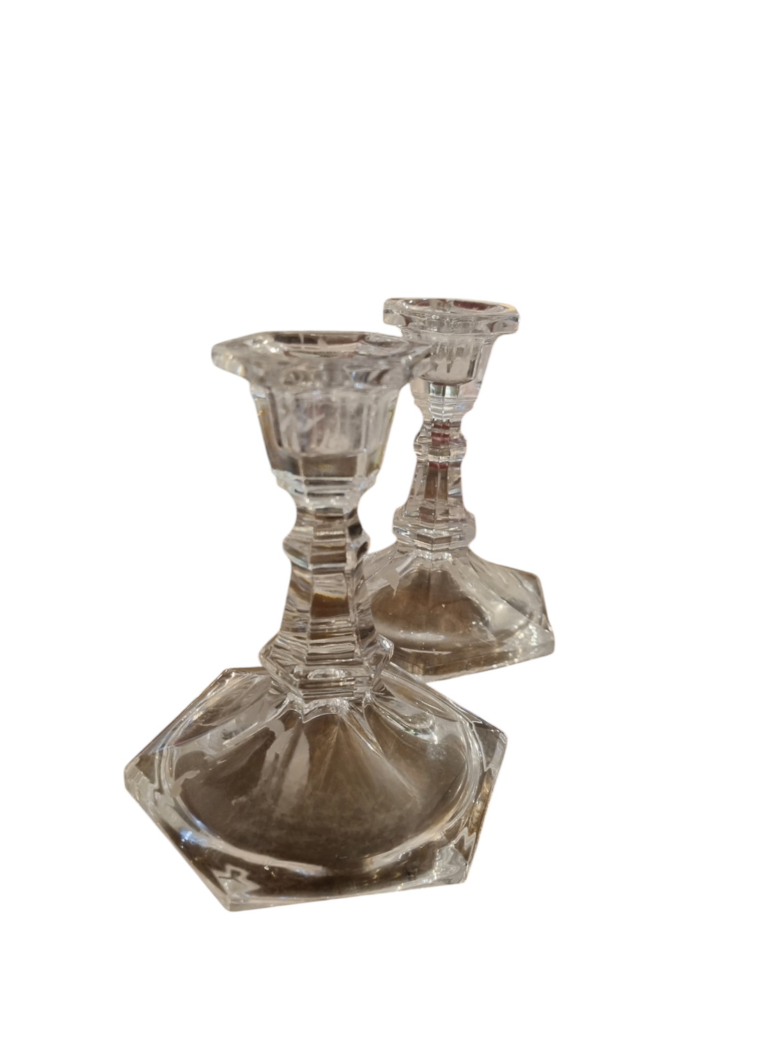 LEAD CRYSTAL CANDLE HOLDER