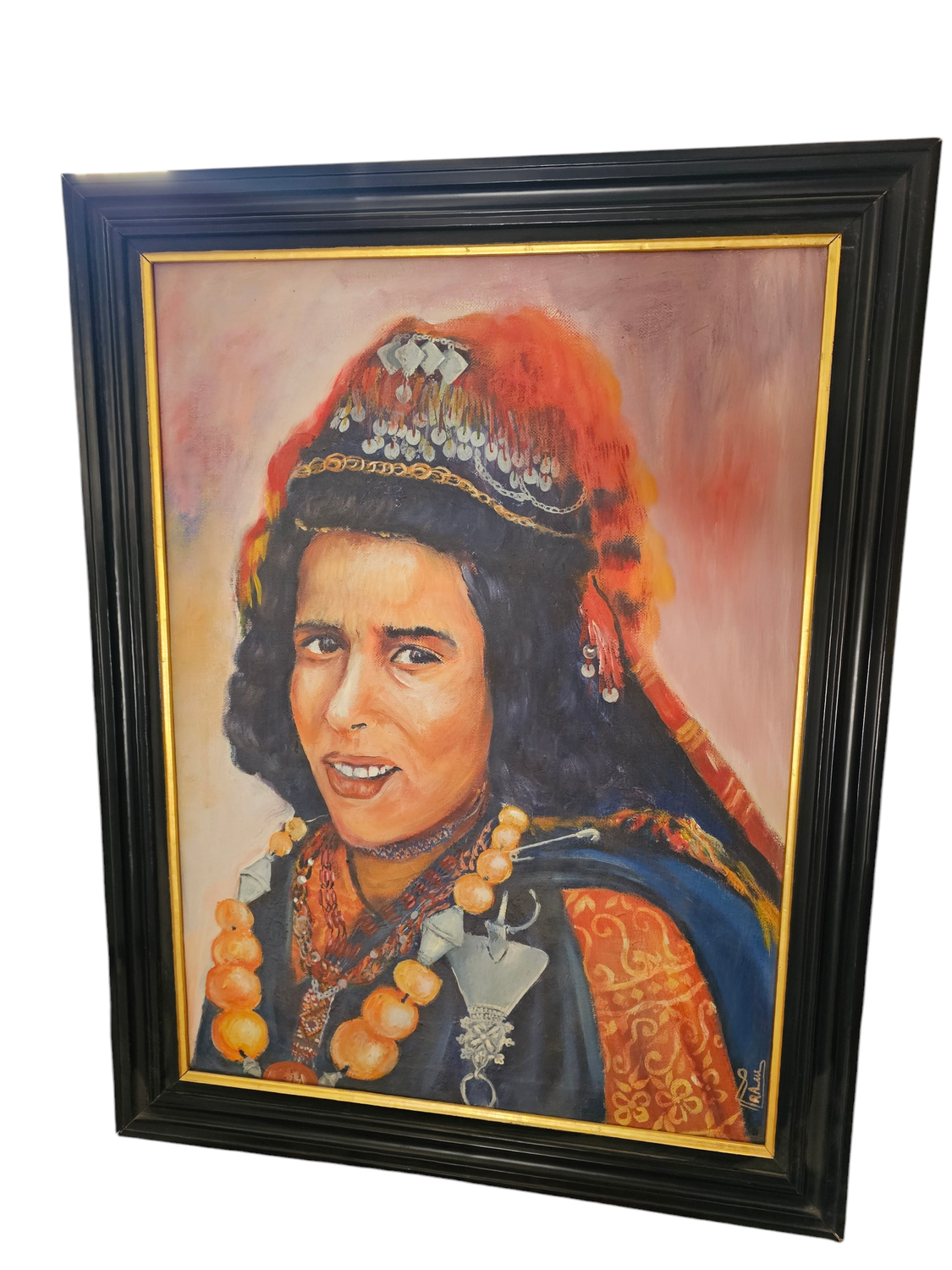 ANCESTOR PAINT WITH WOODEN STAND