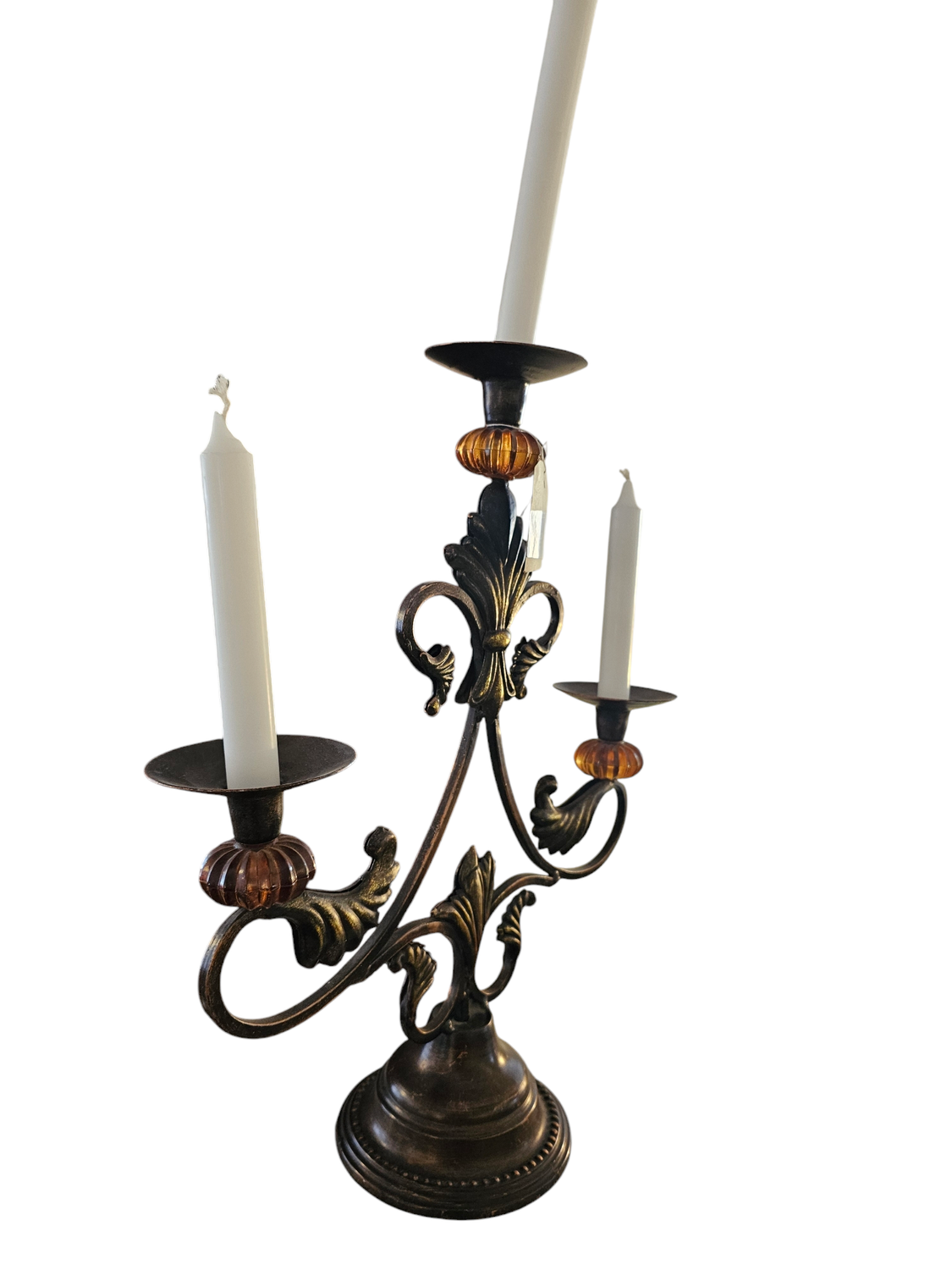 ANTIQUE IRON CANDLE STICK HOLDER