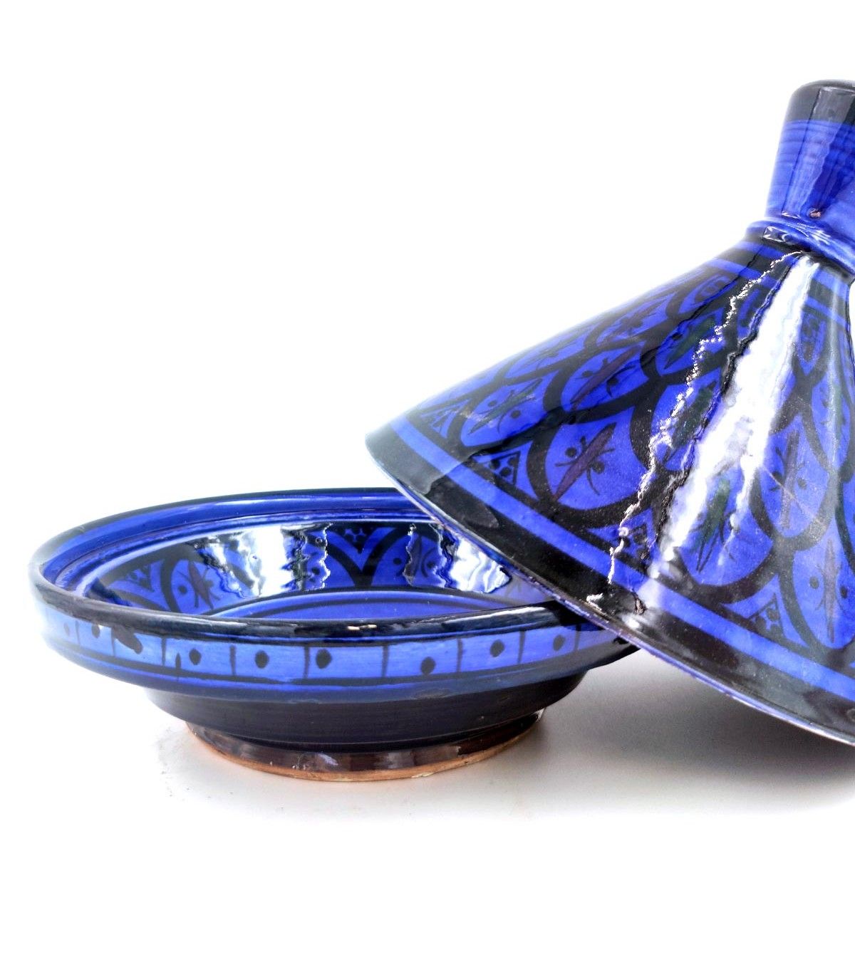 BIG BLUE TAJINS MOROCCANS