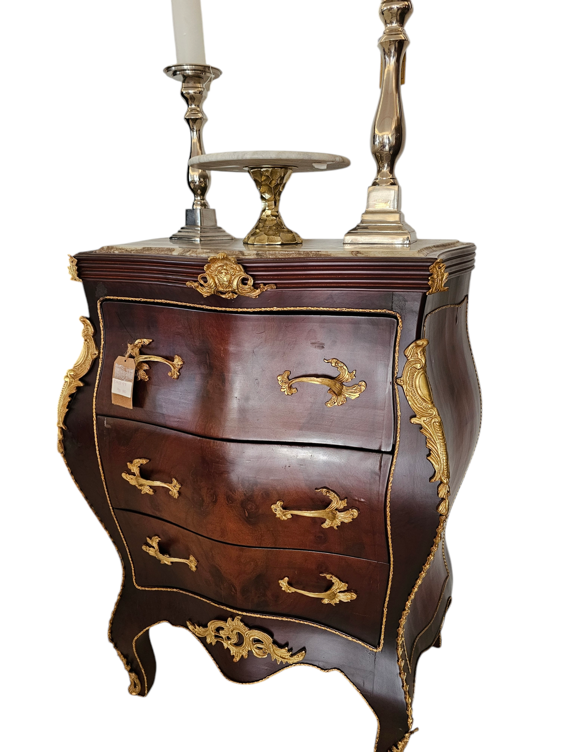 BLACK MARBLE TOP LACQUER ORMOLU