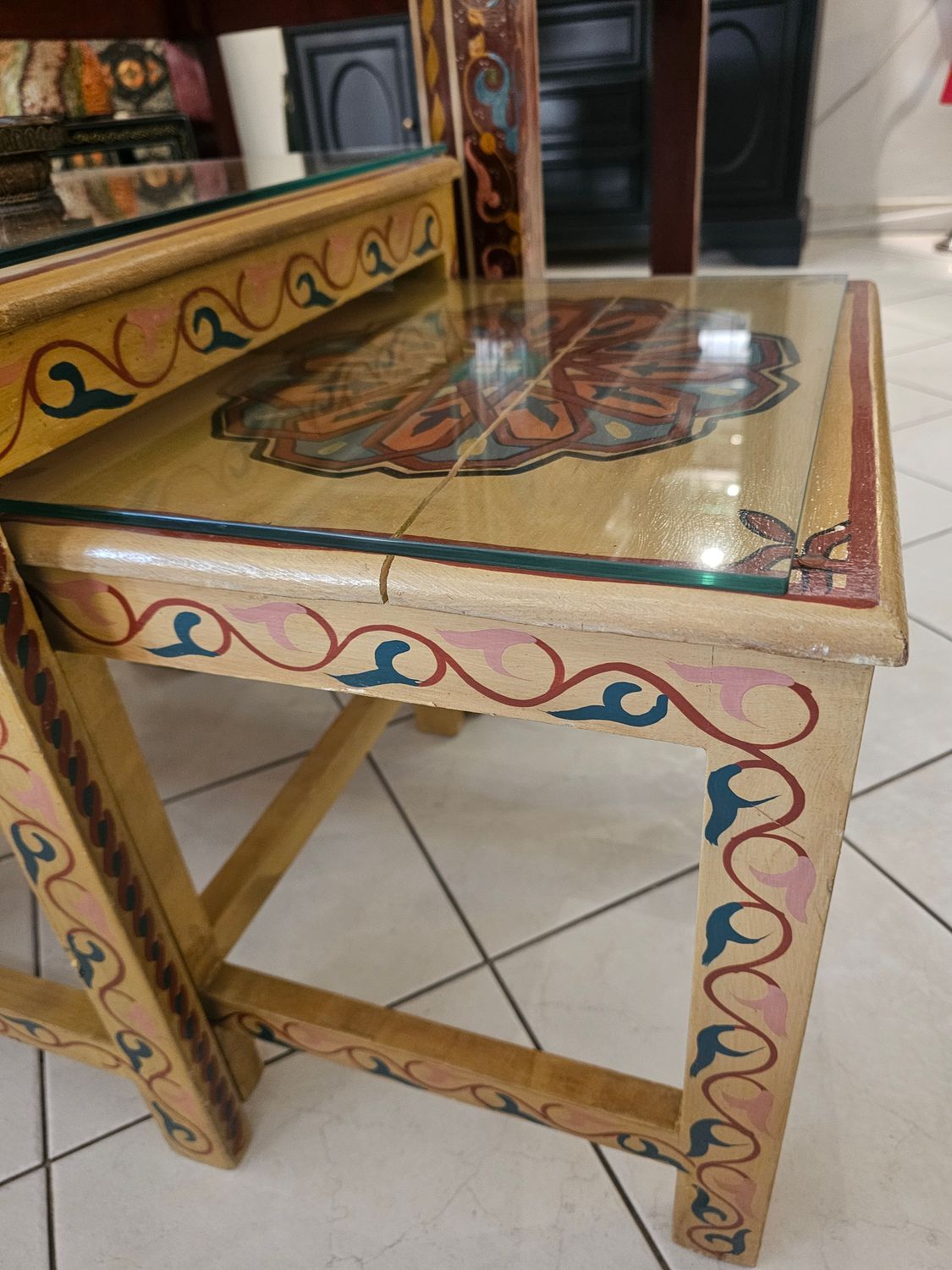 MORROCAN HANDPAINTED TABLE SET