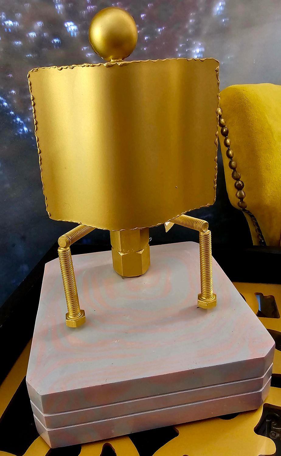 TURTLE BRASS FINISH METAL PINK