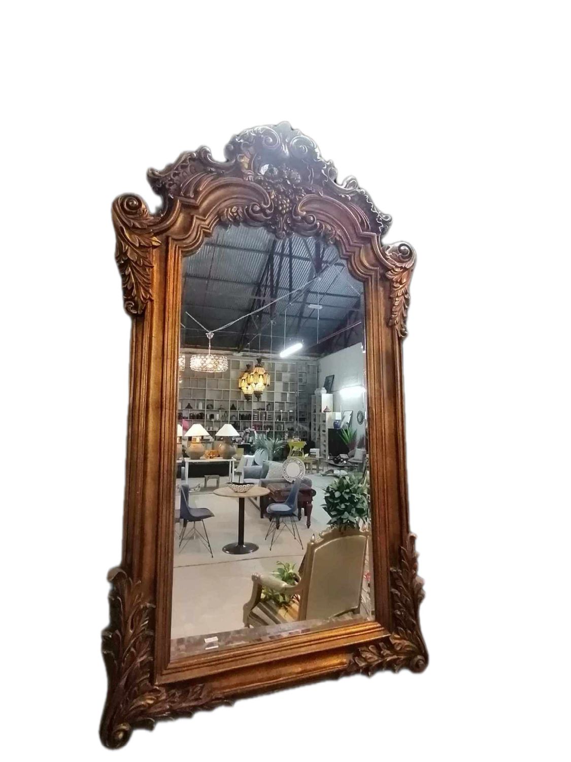 VINTAGE GILDED STUCCO MIRROR