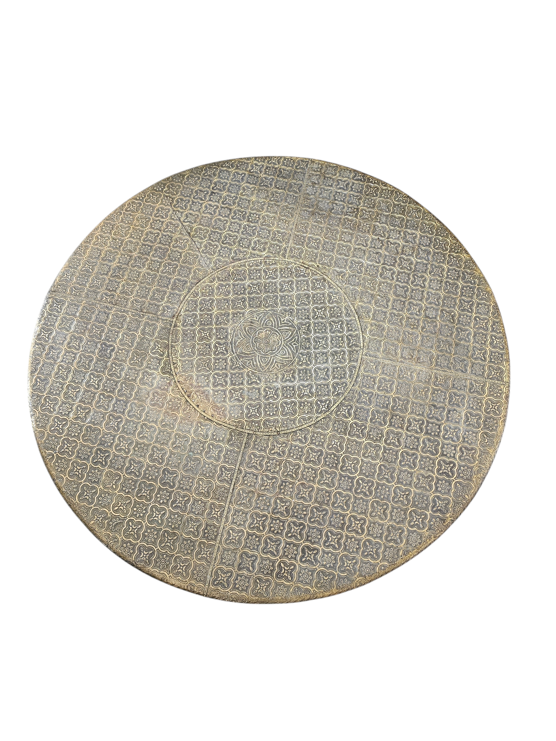 ROUND POOJA CHOWKI INDIAN TABLE