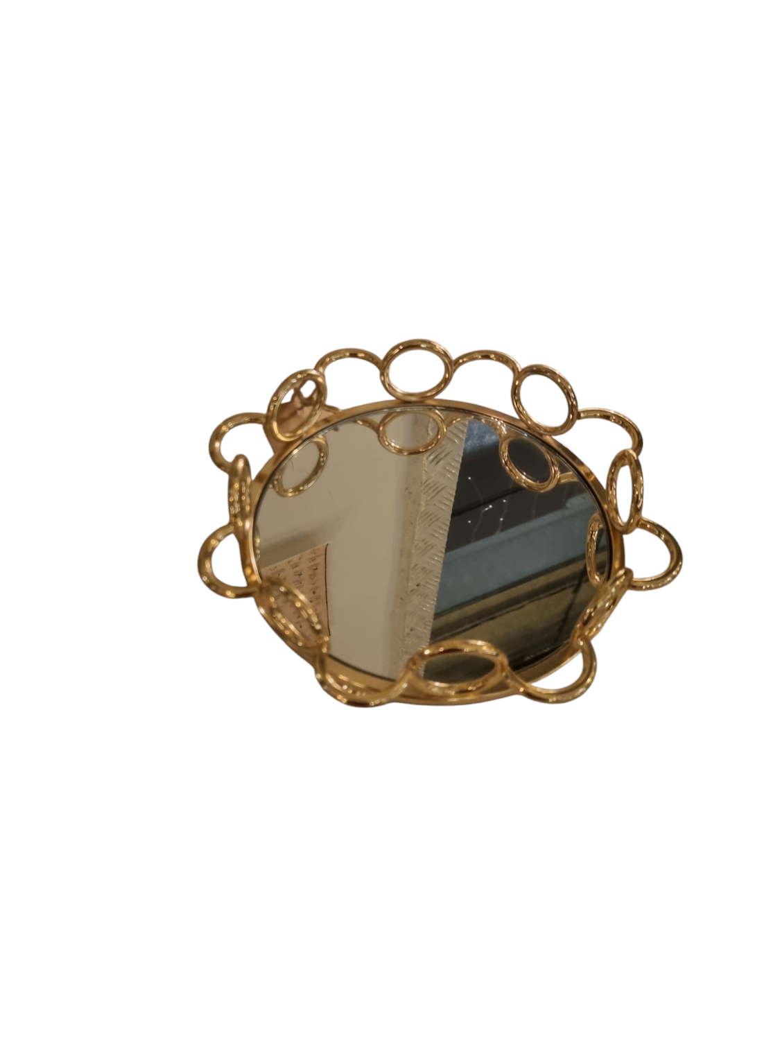 STYLISH VINTAGE SERVING TRAY ROUND SMALL