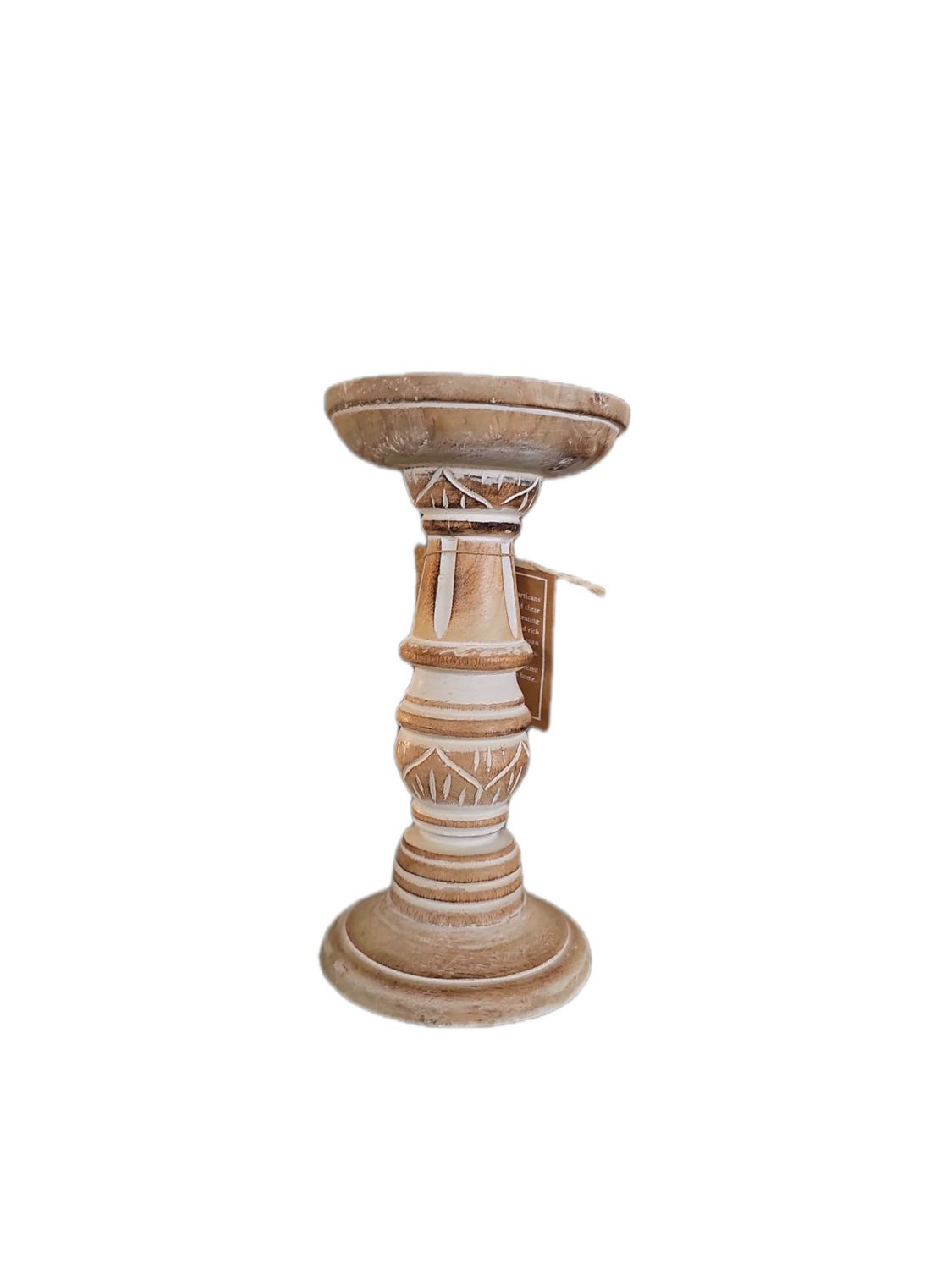 SHORT INDIAN CANDLE HOLDER