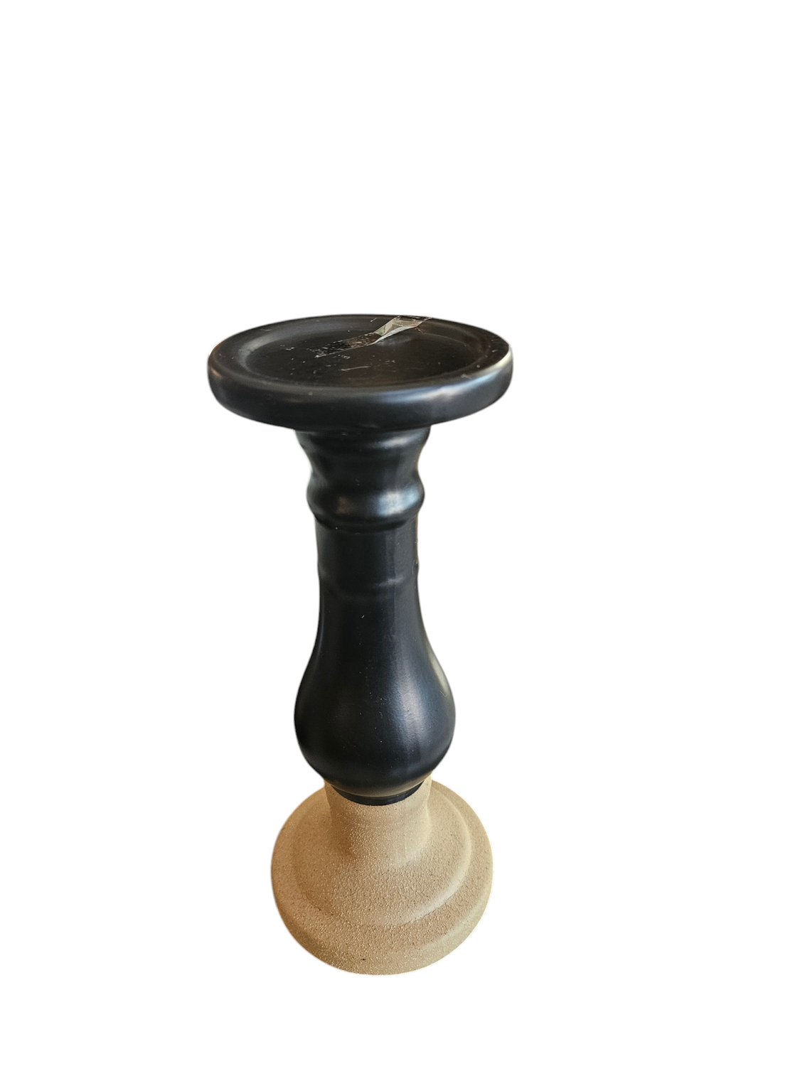 BLACK TALL STICK CANDLE HOLDER