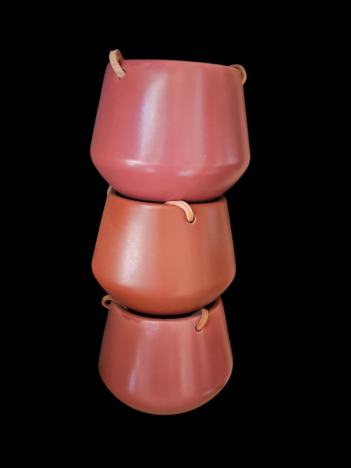 SMALL CERAMIC HANGING PLANTERS