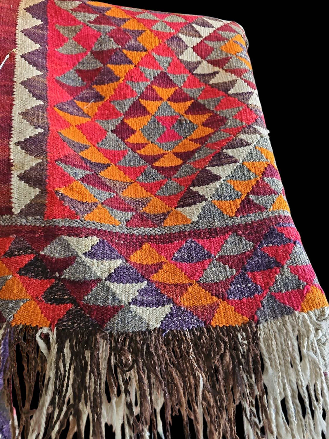 KILIM YELLOW BLACK GRAY CARPET