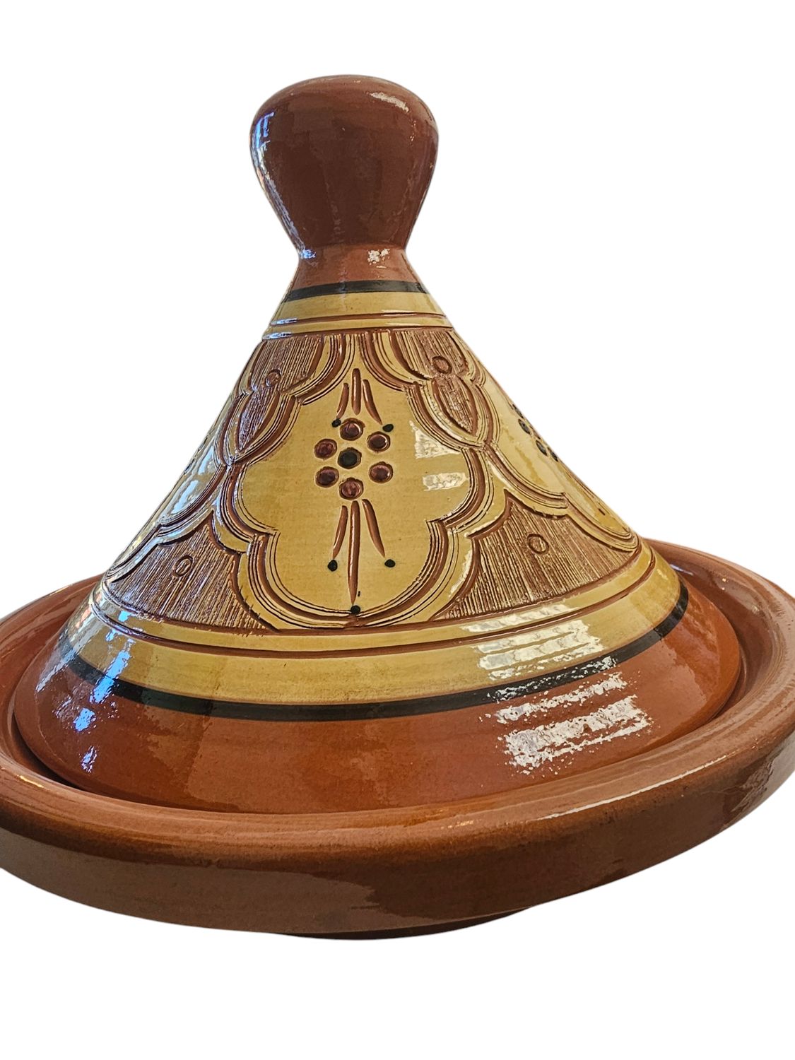 BROWN SHINY BIG TAJINS