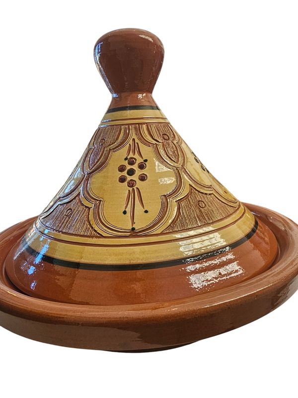 BROWN SHINY BIG TAJINS