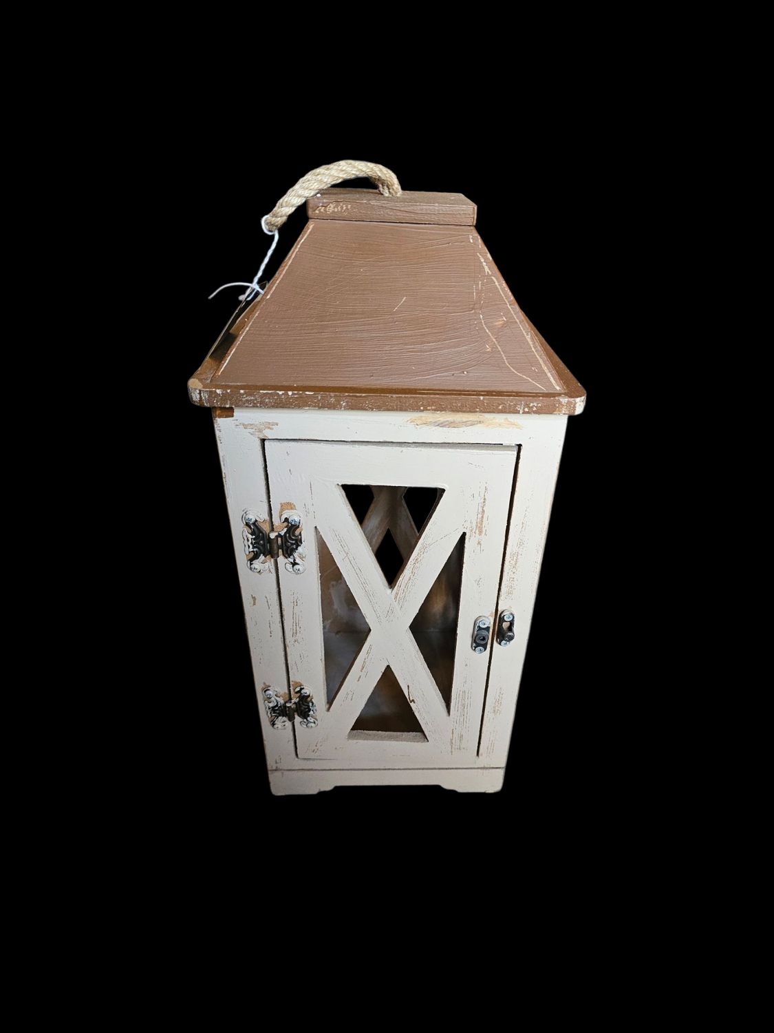 FARM HOUSE WOODEN LANTERN MEDIUM