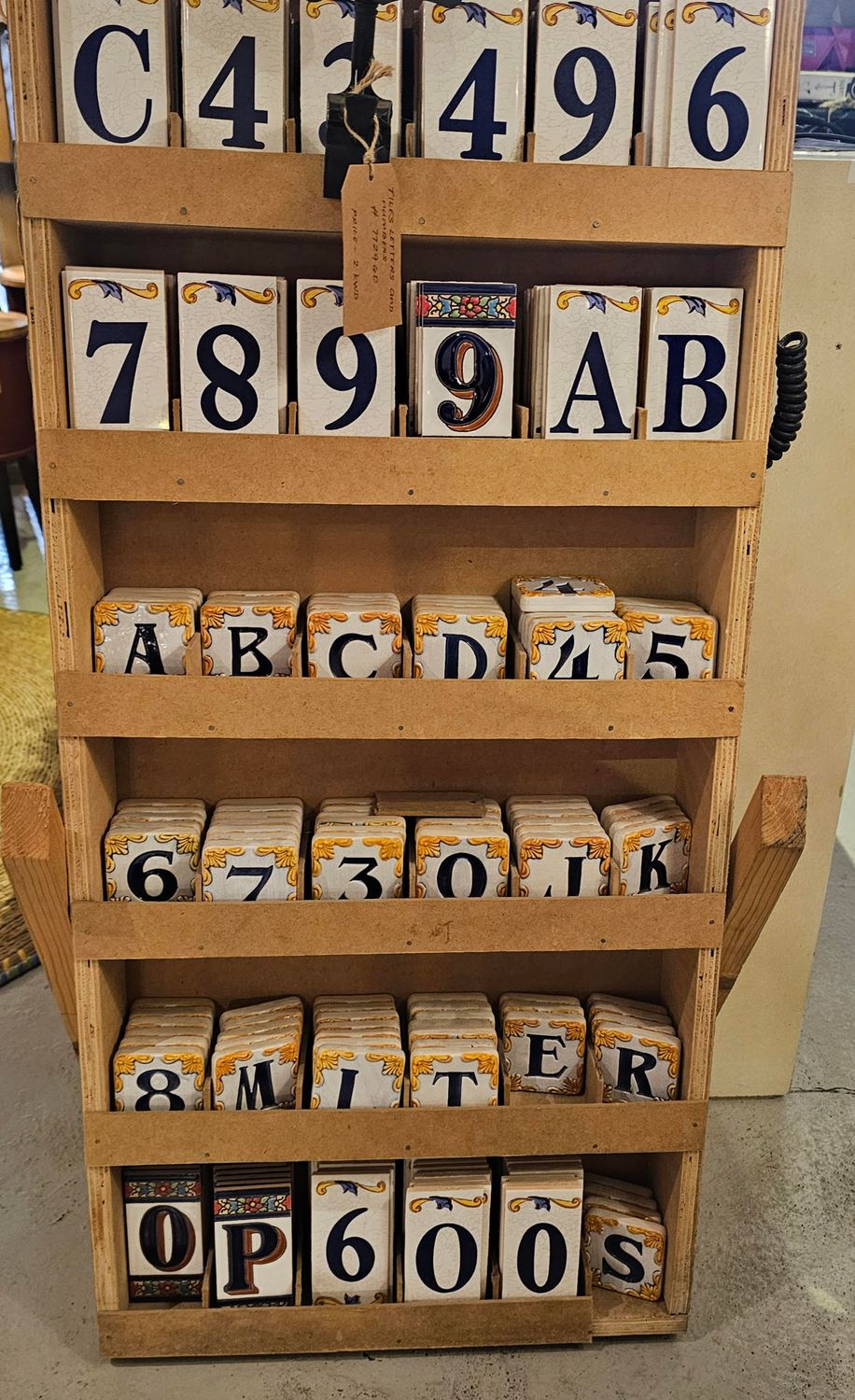 TILES LETTER AND NUMBERS
