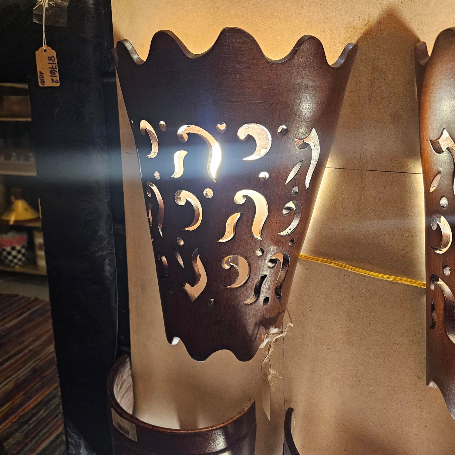 HANGING APPLIQUE MOROCCAN LAMP