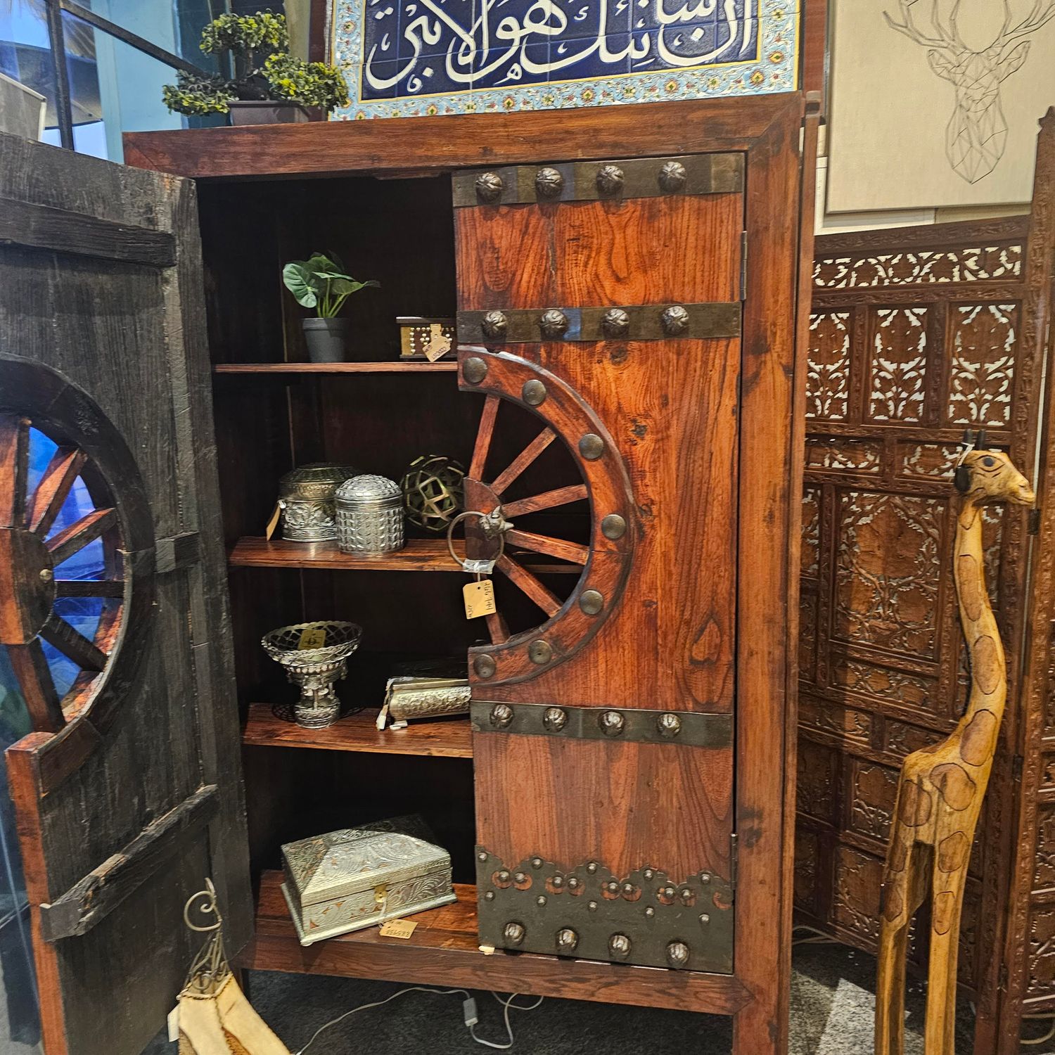 RETRO INDUSTRIAL MID CENTURY CABINET